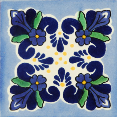 Mexican Handmade Talavera Tile Only 1104